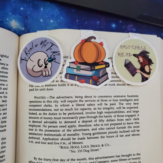 Halloween Magnetic Bookmarks