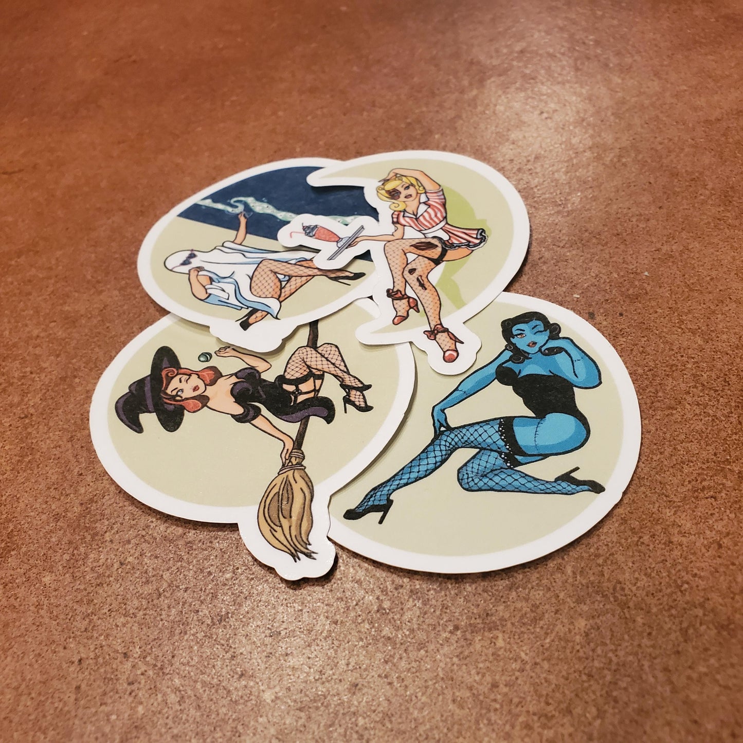 Scary Delights Collection | Spooky Halloween Pinup Stickers