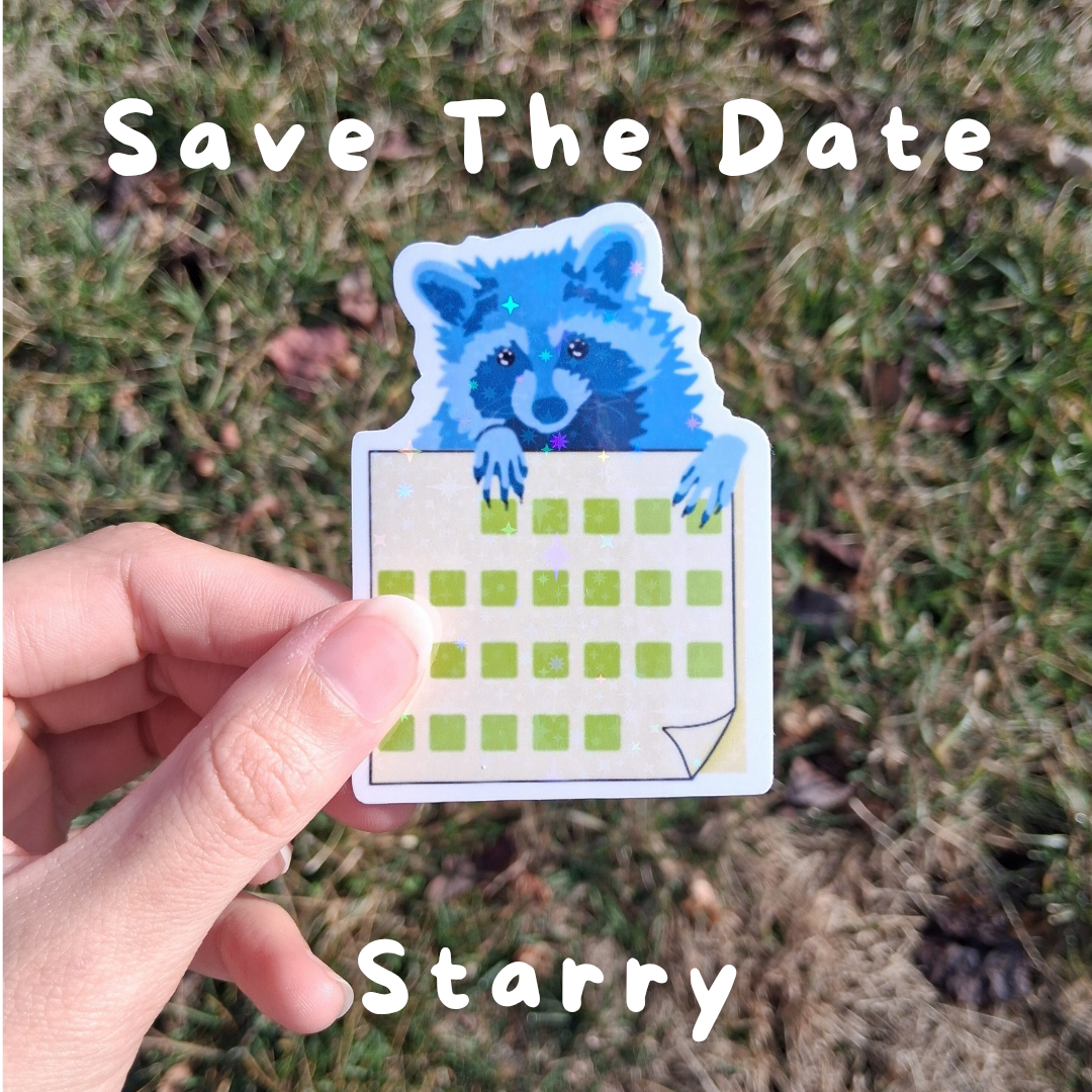 Blue Bandit Vinyl Raccoon Stickers