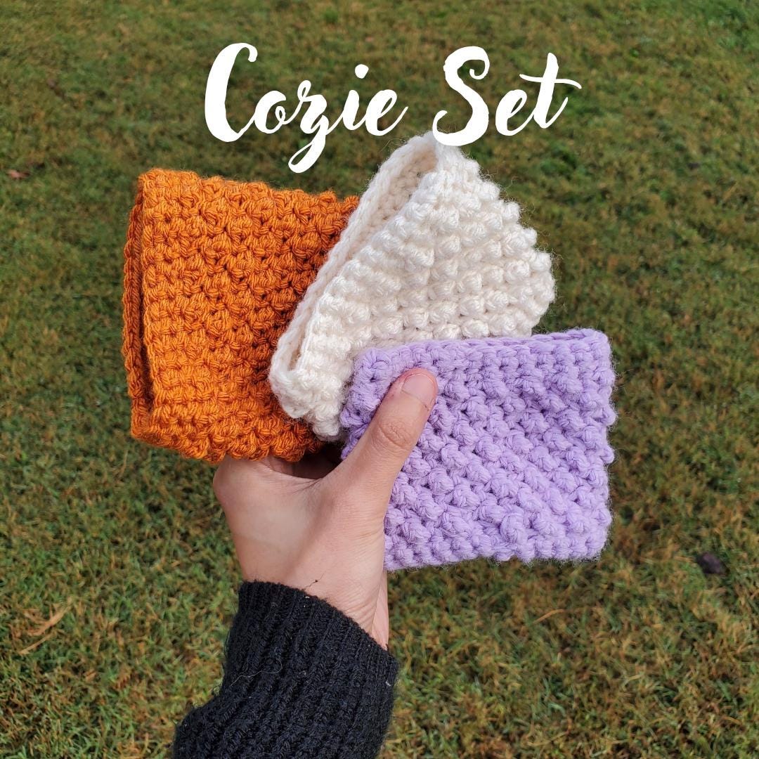 Crochet Cup Cozies and Coasters