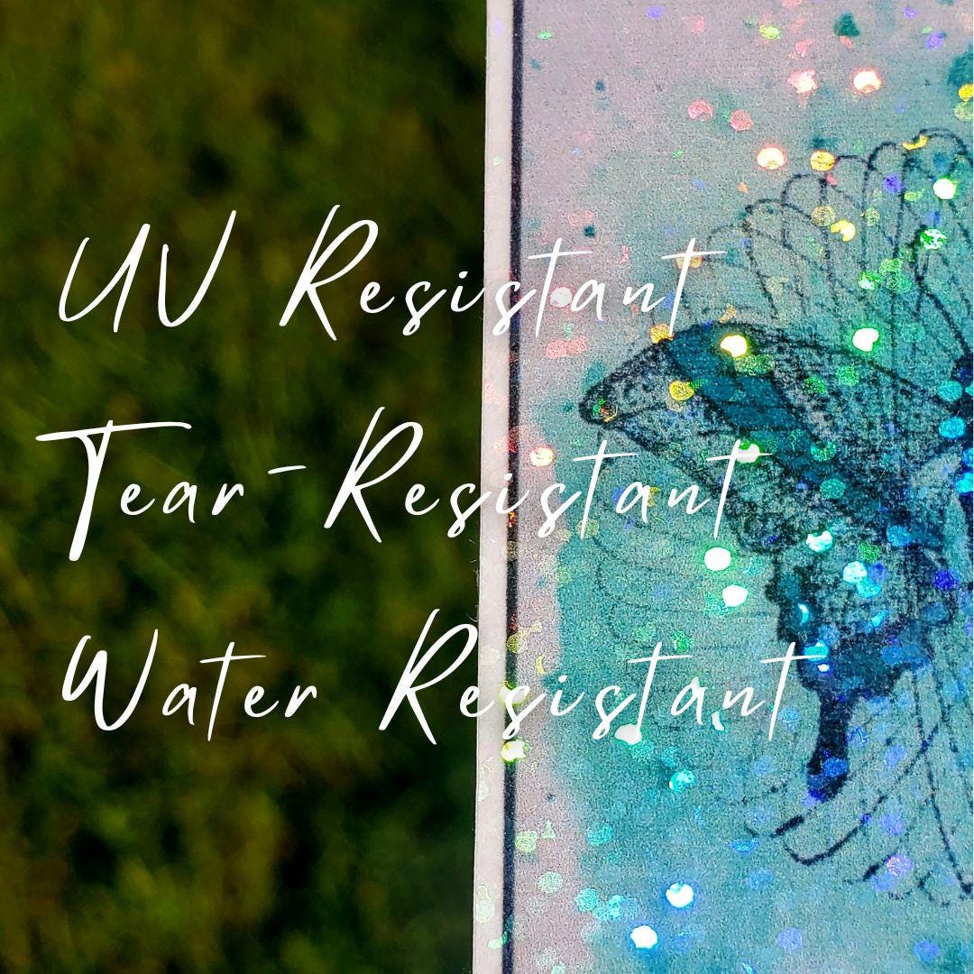 Glitter Butterfly Stickers | Watercolor