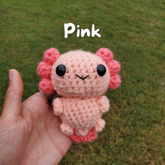 Rainbow Axolotl Amigurumi