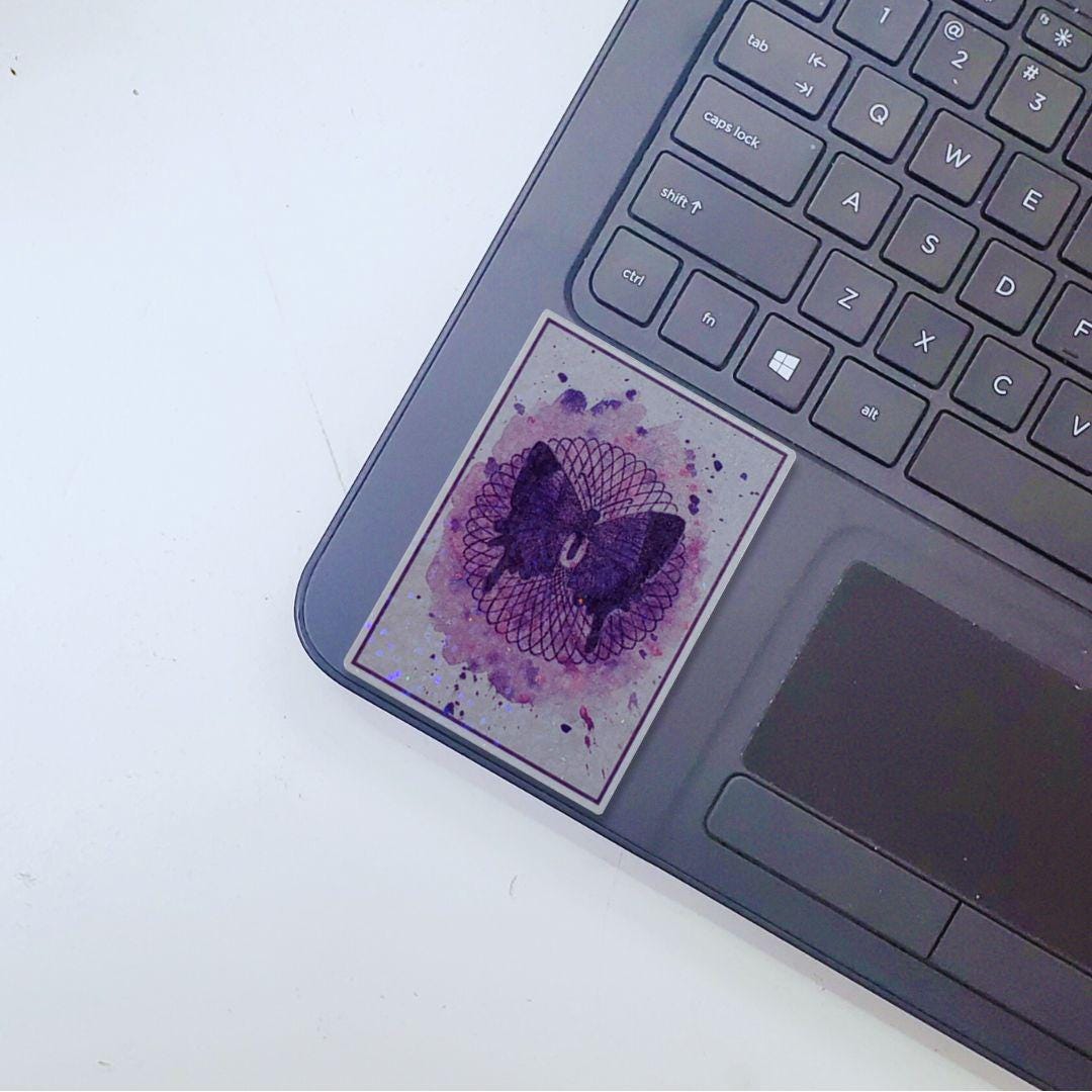 Glitter Butterfly Stickers | Watercolor