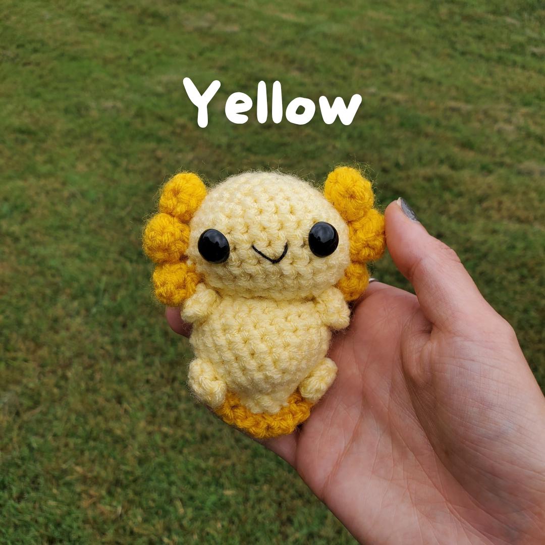 Rainbow Axolotl Amigurumi