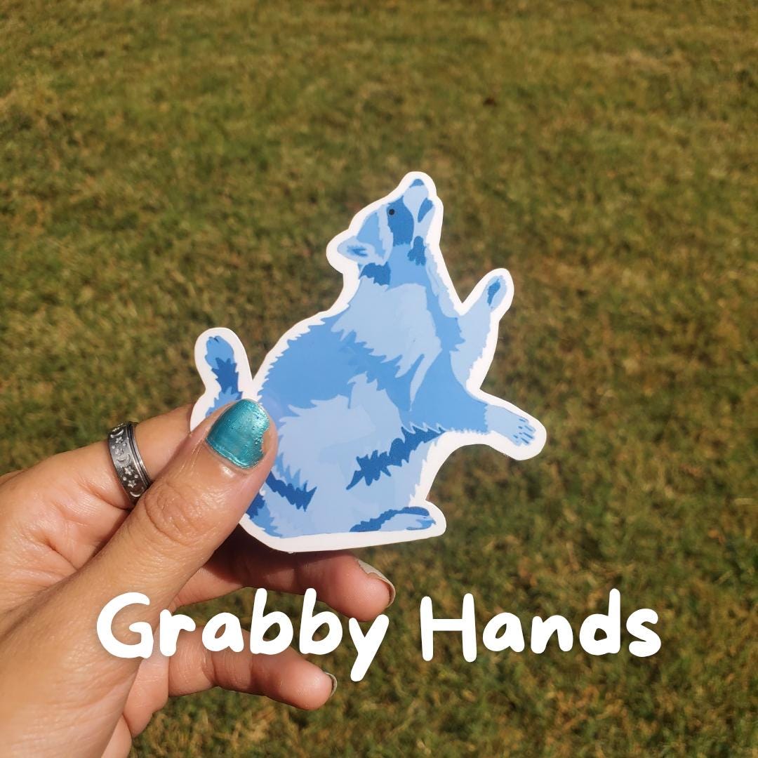 Blue Bandit Vinyl Raccoon Stickers