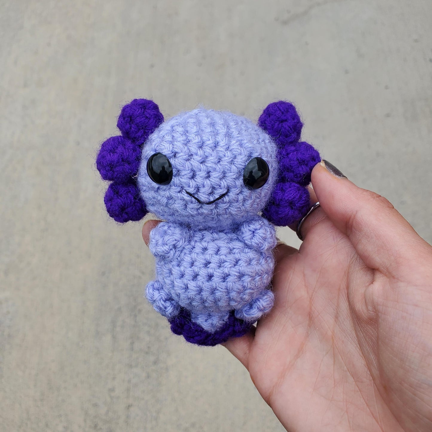 Rainbow Axolotl Amigurumi